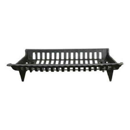 Cast Iron Grate 27 Inch - Heavy Duty Fireplace Grate - Replacement Fireplace Grate - Wood Stove Grate - Black Fireplace Accessories