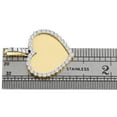 thumbnail image 5 of 10K Yellow Gold Diamond Heart Picture Memory Frame Pendant 1.30" Charm 0.10 CT., 5 of 6