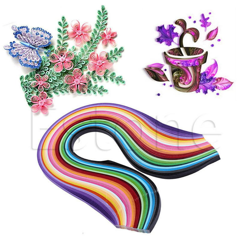 260 Colorful Strips Paper Quilling Paper Craft Mixed Origami DIY
