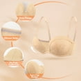 thumbnail image 4 of Yandw Strapless Deep V Plunge Push Up Underwire Add 2 cups Convertible Bra with Clear Straps, 4 of 4