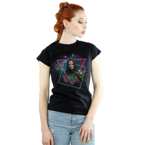 Marvel Women's And Men's Guardians Of The Galaxy Neon Mantis Short Sleeves T-shirt Unisex F9542