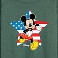 thumbnail image 3 of Disney - Americana - Mickey Usa Flag Star - Women's Lightweight French Terry Long Sleeve Shirt, 3 of 5