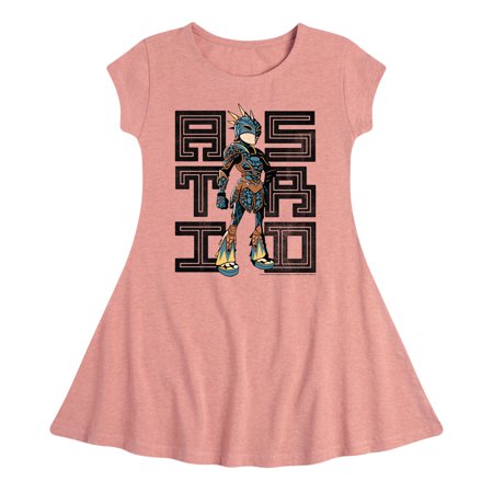 

How to Train Your Dragon - Astrid Stacked - Toddler And Youth Girls Fit And Flare Dress