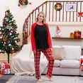 thumbnail image 2 of Odeerbi Matching Family Christmas Pajamas Sets Xmas Family Home Wear Sets 2025 Casual Printed Top with Bottom Outfits Loungewear Sleepwear Jammies for Mom, 2 of 8