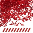thumbnail image 1 of Uxcell 1800-Pack Cuentas Bugle, Cuentas de Vidrio de Tubo de Bordado de 2x7mm para Manualidades DIY/Pulsera/Collares Rojo, 1 of 7