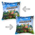 thumbnail image 2 of Minecraft Fundas de almohada de terciopelo con tema, regalos de funda de almohada, decoración para el hogar, cojín de lanzar, regalo de cumpleaños para fans y parejas. 45cm x 45cm., 2 of 6