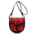 thumbnail image 1 of AMERTEER Femmes Dames Mode Rétro Serpentin à Nouer Épaule Sac à Main Bourse Sacs Bandoulière, 1 of 3