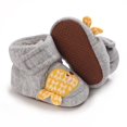 thumbnail image 6 of Otqutp Autumn Boots for Toddler Baby Girls and Boys Warm Shoes Soft Booties Comfortable Boots Toddler Fashion Fish Pattern Print Shoes(Grey,0-6 Months), 6 of 9