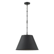 Savoy House 7-132-1-89 Alden 1 Light Black Pendant (12" W x 9"H)