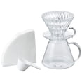 thumbnail image 1 of Set para café de goteo Hario "Simply Hario" V60 de vidrio, tamaño 02, 1 of 7