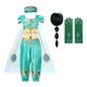 thumbnail image 1 of Vestido de princesa Jasmine de Aladdín y la lámpara mágica para niña, disfraz de princesa árabe para fiesta de cumpleaños, vestido de baile de Cosplay de Halloween Fivean unisex, 1 of 2