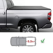 5.5ft Roll Tonneau Cover For Ford F-150 2015-2017 Automobile Bed With Light