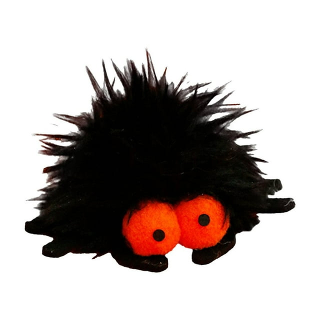 Jouet Araignée à la Cataire Noire avec Texture Douce pour Amusement Félin