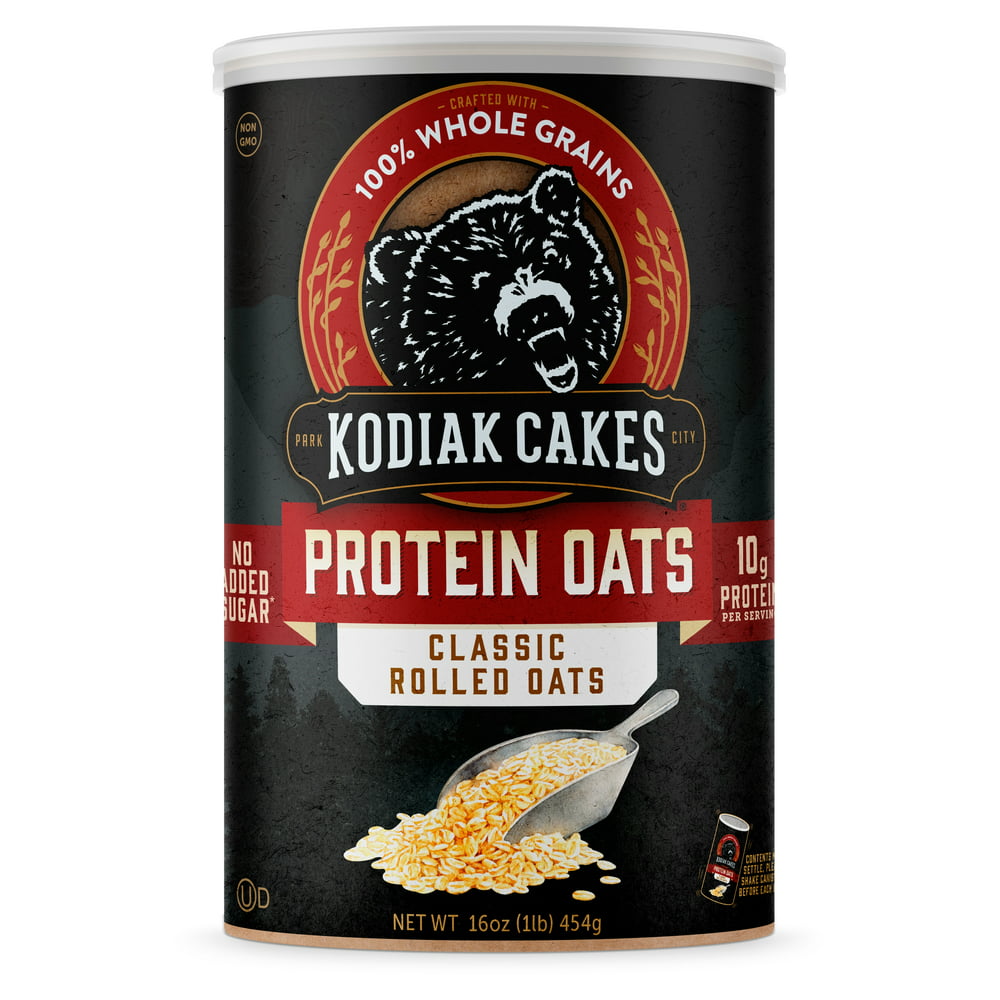 Kodiak Cakes Classic 100% Whole Grain Rolled Oats, 16 Oz - Walmart.com