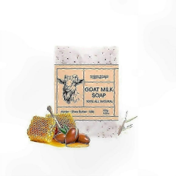 Handcrafted Hydrating Soap with Goat Milk, Honey, and Coconut Oil for Soft Skin Glow