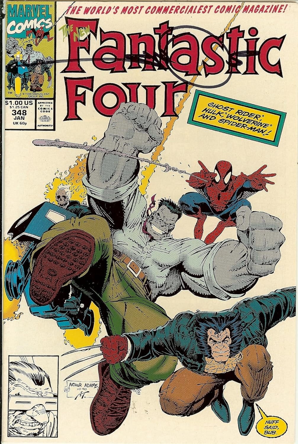 Fantastic Four #348 First Print Signed Walt Simonson with COA