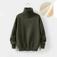 thumbnail image 2 of Maean Girl's Turtleneck Sweaters Kid's Boy's Long Sleeve Pullover Knit Mock Neck Sweater Tops, 2 of 3