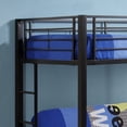 thumbnail image 4 of Walker Edison Contemporary Metal Twin Bunk Bed Frame in Black, 4 of 6