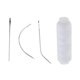 thumbnail image 3 of Hilo de Tejer para Pelucas Yinane Agujas Tipo para Coser Pelucas Tejido de Bloqueo Manualidades Blanco, 3 of 5