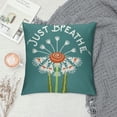 thumbnail image 2 of Nawypu  Farmhouse Pillow Covers with Just Breath Quote 12" x 20" Farmhouse Rustic Lumbar Pillow Covers with Saying Housewarming Gifts Family Room Décor, 2 of 5