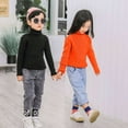 thumbnail image 4 of 3 Packs Toddler Girls Boys Cotton Turtleneck Sweaters, Uccdo Kids Long Sleeve Solid Blouse Tops, 12M-7T, 4 of 8