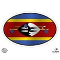 thumbnail image 1 of Swaziland Flag Oval - 7" Vinyl Sticker - For Car Laptop I-Pad - Waterproof Decal, 1 of 1