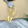 thumbnail image 2 of SLYNSHome Letter A-Z Keychain Christmas Gifts for Women Bag Charms Purse,Gold Metal Alphabet Initial Letter Keychain for Handbags - M, 2 of 7