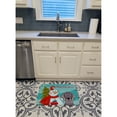 thumbnail image 3 of Carolines Treasures BB1851RUG Snowman with Weimaraner Machine Washable Memory Foam Mat 19 X 27" multicolor, 3 of 4