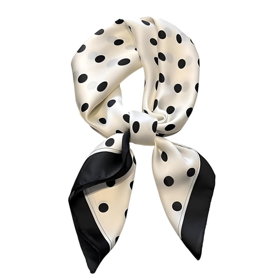 27.5" Head Bandanas Scarf for Women Silk Satin Hair Scarf Lightweight Vintage Fashion Square Neck Scarves Gift