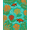 Turquoise, Pattern 4, variant on ODIKA 4x6 Machine Washable Non-Slip Area Rug, Exotic Feline Prowl Wilderness Savanna Decorative Floor Covering High Traffic Rug, Black, 680792
