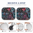 thumbnail image 6 of Honeii Paisley Print Foldable Car Sun Shade for Windshield, 2-Piece UV Protection Shade, Protects Car Interior, Ideal for Cars, Trucks, SUVs-Small, 6 of 6