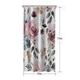 thumbnail image 5 of Pioneer Flower Floral Print Pattern Shower Curtain 36"x72" ,Bathroom Decorative Shower Curtains Set with 12 Hooks,Modern Waterproof Washable Shower Curtain, 5 of 6