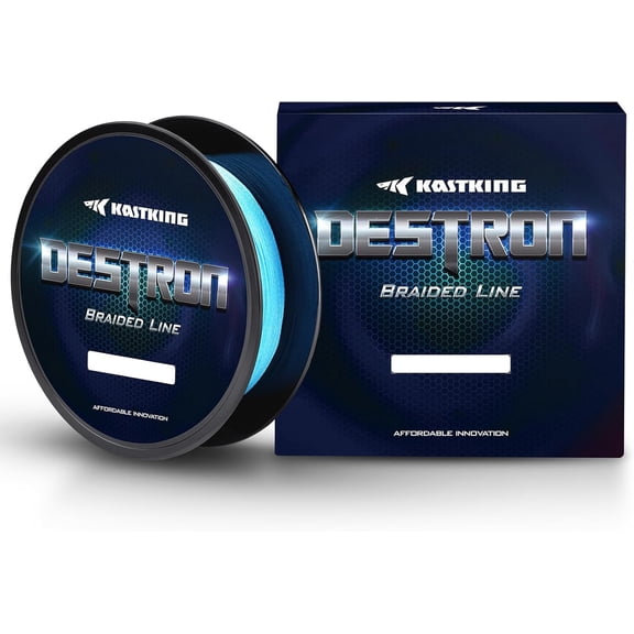 KastKing Braided Fishing Line, Highly Abrasion Resistant, Improved Knot Strength, Ultra-Thin Diameter Superline, Zero Stretch & Memory-Destron