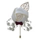 thumbnail image 5 of Ramo de rosas artificiales para hombre, mujer, novio y novia, para boda. blanco, 5 of 6