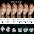 thumbnail image 6 of TINGN 1-2ct Moissanite Stud Earrings for Women D Color VVS1 Clarity Halo Round Princess Cushion Cut Lab Created Diamond Earrings for Women, 6 of 7