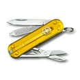 thumbnail image 1 of Victorinox Classic SD Couteau de Poche Translucide Jaune à 7 Fonctions, 1 of 4