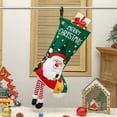 thumbnail image 2 of Christmas Stocking Santa Socks Large Capacity Gift Bag Hanging Christmas Decor, 2 of 4