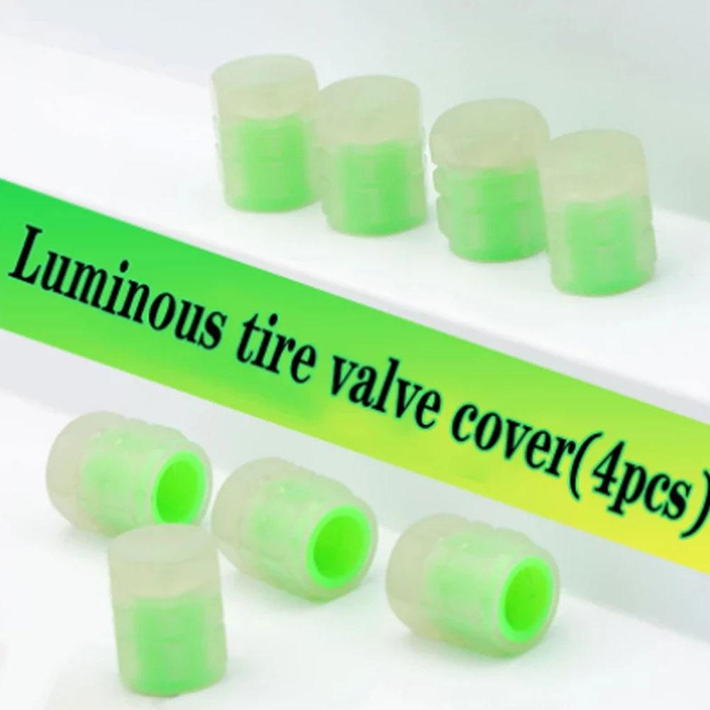 Tire Valve Stem Caps, 12 pcs Car Glow Tire Air Caps Cover, Corrosion Resistant, Universal Tire Valve Stem Covers for Car, Truck, SUV, Motorcycles, Bike
