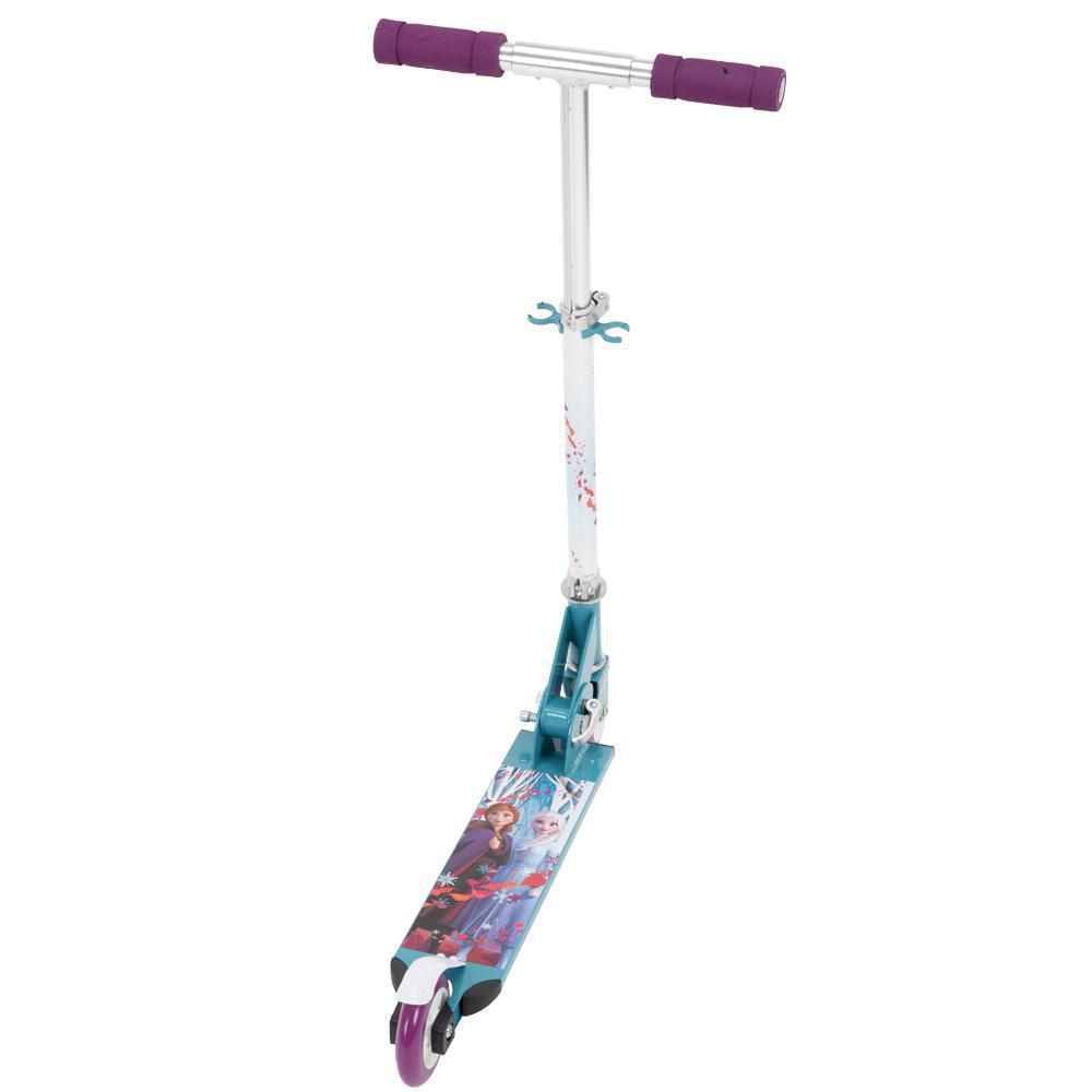 Huffy Disney Frozen 2 two wheel aluminum Girls folding inline scooter