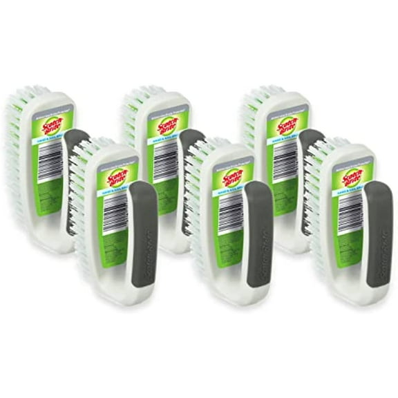 Scotch-Brite Hand & Nail Brush (6 Brushes Total) C55