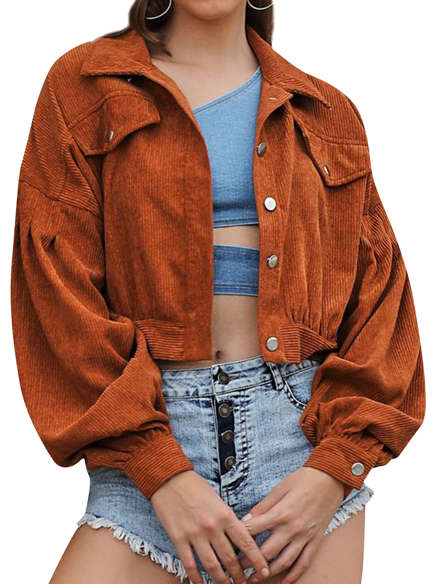 X-Future Womens Faux Leather Lapel Full Zip Oblique Zipper Windbreaker Jacket Coat