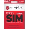 Page Plus 4G LTE Sim Nano Sim for iPhone 6 and 6 Plus