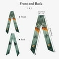 thumbnail image 2 of Wukai Paper Fox Crow Fantasy Print Hair Scarf for Women Fashion Silky Satin Headscarf Wrap Breathable Lightweight Neck Scarves For Handbag Accessories, 2 of 6