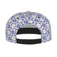 thumbnail image 2 of Susaid Plaid Flowers Print Baseball Cap Hip Hop Style Flat Visor Adjustable Outdoor Cap Unisex Adjustable Breathable, 2 of 7