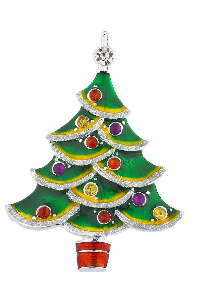12~60 Brooch Pin Gold Plated Rhinestone Christmas Tree Bells Deer Xmas Gift Lots 