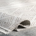 thumbnail image 4 of nuLOOM Miriam Striped Indoor/Outdoor Area Rug, 4' x 6', Beige, 4 of 9