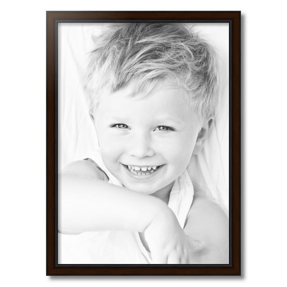 ArtToFrames 20x28 Inch Windsor Mahogany Picture Frame, This Brown MDF Poster Frame is Great for Your Art or Photos, Comes with 060 Plexi Glass (4684)