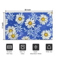 thumbnail image 5 of Blue Daisy Flower Lightblue Petals Pattern Door Rugs,Washable Non Slip Door Mats Indoor,Decorative Door Mats,Entry Mat Indoor for Entrance,Bedroom,Kitchen,Bathroom,17"x30", 5 of 6