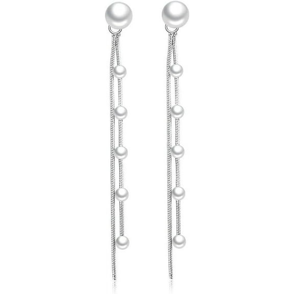 925 Sterling Silver Dangle Earrings With Charms Heart, Water Drop, Moon, Star Long Drop Earring For Women Jewelry Gifts Hypoallergenic[Z2932]