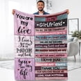 thumbnail image 1 of DALIHUA Throw Blanket Sister Gifts,Sister Blanket Birthday Gifts for Sister, Gifts for Women Purple Flannel Lightweight Soft Blanket to My Sisters for Bed Couch 60x80inches, 1 of 6